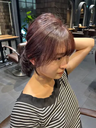 セミロング カラー MINX似合わせボブ 髪質改善/岩城槙乃介のヘアスタイル