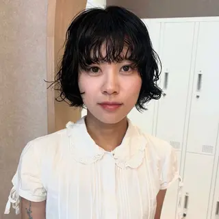 パーマ レイヤー/透明感 /ベージュ/りほ🤍のヘアスタイル