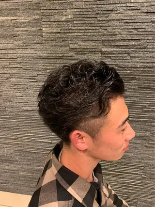 セミロング パーマ 銀座 関のヘアスタイル