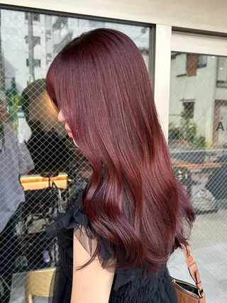 ロング カラー 🌷横浜/レイヤー /艶カラー🌷のヘアスタイル