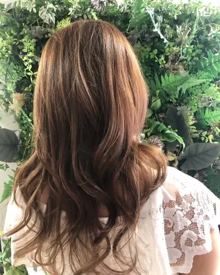 ロング 齊藤 久恵のヘアスタイル