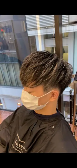 メンズ レイヤー/ショート カット/服部タカノリのヘアスタイル