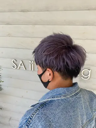 ショート カラー メンズ Soul eater KANATAのヘアスタイル