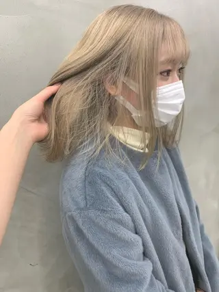 カラー ブームボックス所属・🐝ハイトーンカラー hachi🐝のヘアスタイル