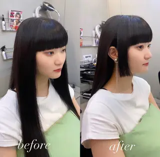 ロング パーマ 透明感・ハイトーン・ 艶カラー/若林のヘアスタイル