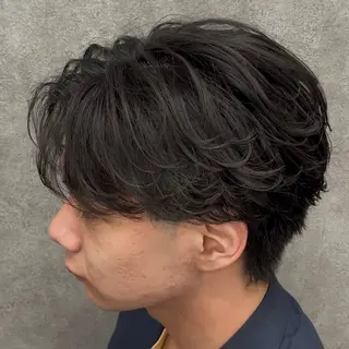 ショート パーマ ヘアアレンジ メンズ 【札幌メンズ特化】 🔥RIKU🔥のヘアスタイル