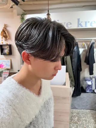 ミディアム パーマ メンズ メンズカットパーマ ✂️ JOYAのヘアスタイル