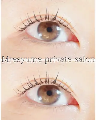 マツエク・マツパ Mresyume MAYUのマツエク・マツパデザイン