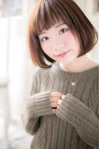 ショート 縮毛矯正×髪質改善 カラー×クロスパーマのヘアスタイル