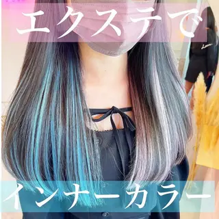 セミロング カラー 新宿/韓国風レイヤー 髪質改善/渋谷直樹のヘアスタイル