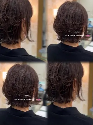 ミディアム 🎀さ こﾁ🎀のヘアスタイル