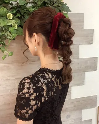 ヘアアレンジ AYA/ヘアセット/ メンズ/コーンロウのヘアスタイル