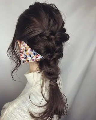 ミディアム カラー 菅村 勇亮のヘアスタイル