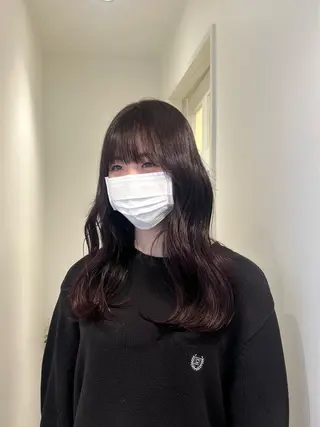 カラー mahiro/暖色 カラー/カットモデルのヘアスタイル
