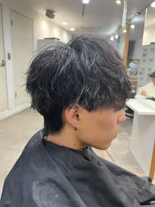 パーマ メンズ fifth 渋谷原宿 波巻きパーマイノウエのヘアスタイル