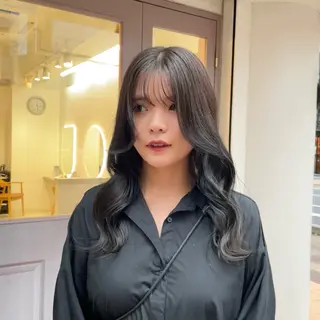 ロング カラー 大村 真咲のヘアスタイル