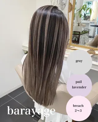 セミロング カラー 山崎俊輔/髪質改善 /バレイヤージュのヘアスタイル