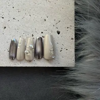 ネイル Ray. ちゅるん系ニュアンスのネイルデザイン