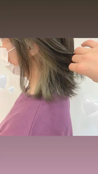 ミディアム エクステ指名数 No.1💖ゆい🌈のヘアスタイル
