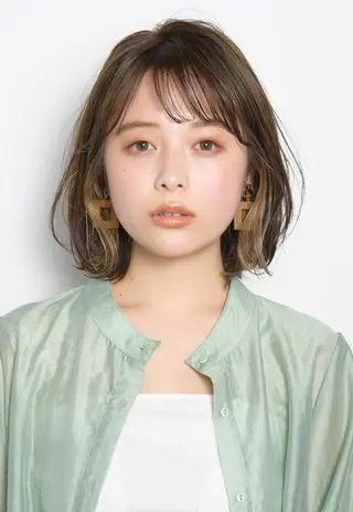 ミディアム 山田 みかのヘアスタイル