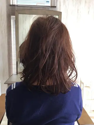 ミディアム パーマ 小野 修平のヘアスタイル