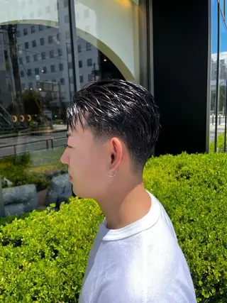 ショート メンズ &CREW スタッフのヘアスタイル