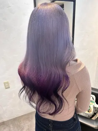 ロング カラー ✨最安値✨エクステ カラー🌼つきな🌼のヘアスタイル