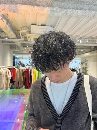 パーマ メンズ ANY/メンズ特化/ シバヤ ユウキのヘアスタイル