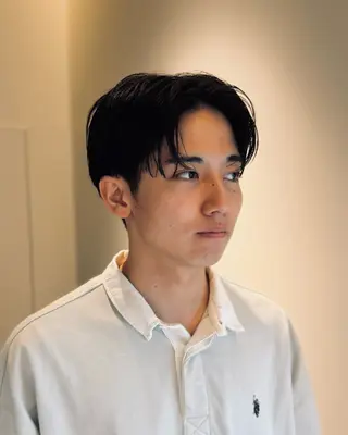 ショート パーマ メンズ スパイキーショート 大人パーマ 丸山のヘアスタイル