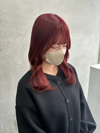 カラー fudge所属・MaisonHALU 松浦光咲のヘアスタイル