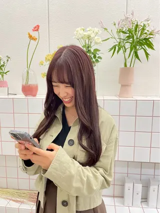 ロング 🌼花屋併設🌼 木下奈々望のヘアスタイル