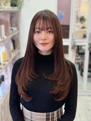 ロング ウルフ/レイヤー /パーマ ナユタのヘアスタイル