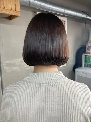ショート カラー パーマ ヘアアレンジ BRUNTJET所属・MAEDA MADOKAのヘアスタイル
