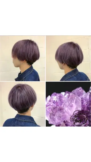 ショート カラー メンズ "PEPPU "所属・派手髪、ハイトーン ショートヘアShinのヘアスタイル