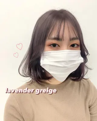 カラー RIKO👼🏻💓 韓国ガーリーのヘアスタイル