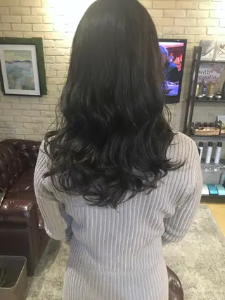 ロング カラー 髪質改善&韓国風 RINAのヘアスタイル