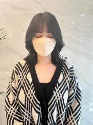 ミディアム 🩶韓国/似合わせ/ さわ🩶のヘアスタイル