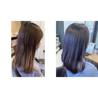 セミロング カラー ✨縮毛矯正✨髪質改善 ナカシマ ユミのヘアスタイル