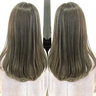 セミロング カラー 天野 涼のヘアスタイル