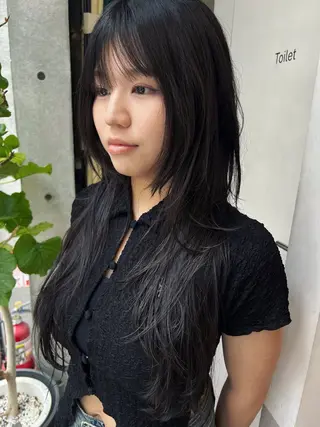 ロング レイヤーカット カシマハヤトのヘアスタイル