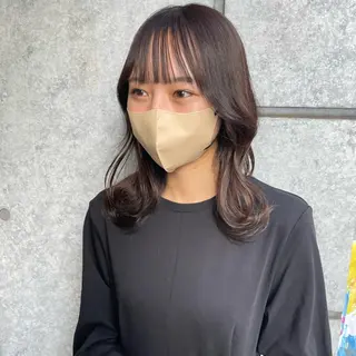 ミディアム キッズ MiU所属・韓国×髪質改善×美髪 縮毛矯正×レイヤーのヘアスタイル