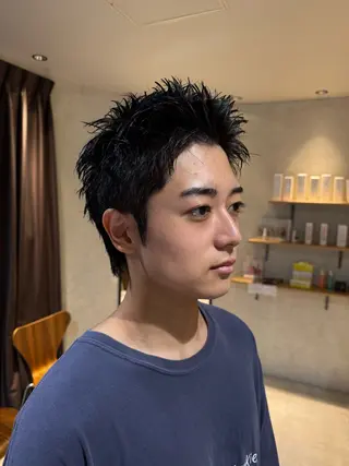 ショート メンズ LICO HAIR＆RELAXATION 名駅店所属・メンズ特化美容師/ パーマ/波巻き/陸翔のヘアスタイル