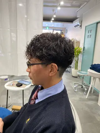 メンズ 【coco.】hair所属・カジカワサキ/髪質 改善/クロスパーマのヘアスタイル