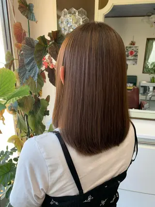 ミディアム パーマ ストウ ナナエのヘアスタイル