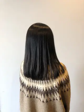 セミロング カラー ケアブリーチ/ボブ/ honoのヘアスタイル