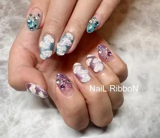 ネイル ネイルリボン 笠井のネイルデザイン
