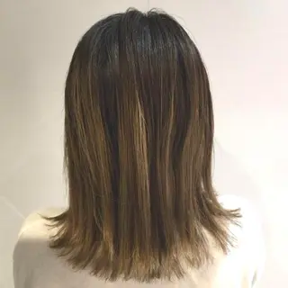 カラー ミディアム ブリーチ/ヘアケア/ 艶髪/イギチハルのヘアスタイル