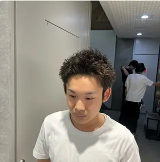 ショート カラー パーマ メンズ 🔥スパイキー 特化🔥菊水皐暉🔥のヘアスタイル