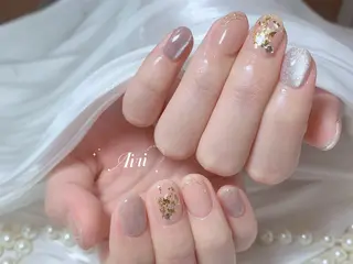 ネイル ネイルサロンAiri 長さ出し·シンプルのネイルデザイン