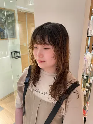 ロング パーマ befine所属・石岡 政宗のヘアスタイル